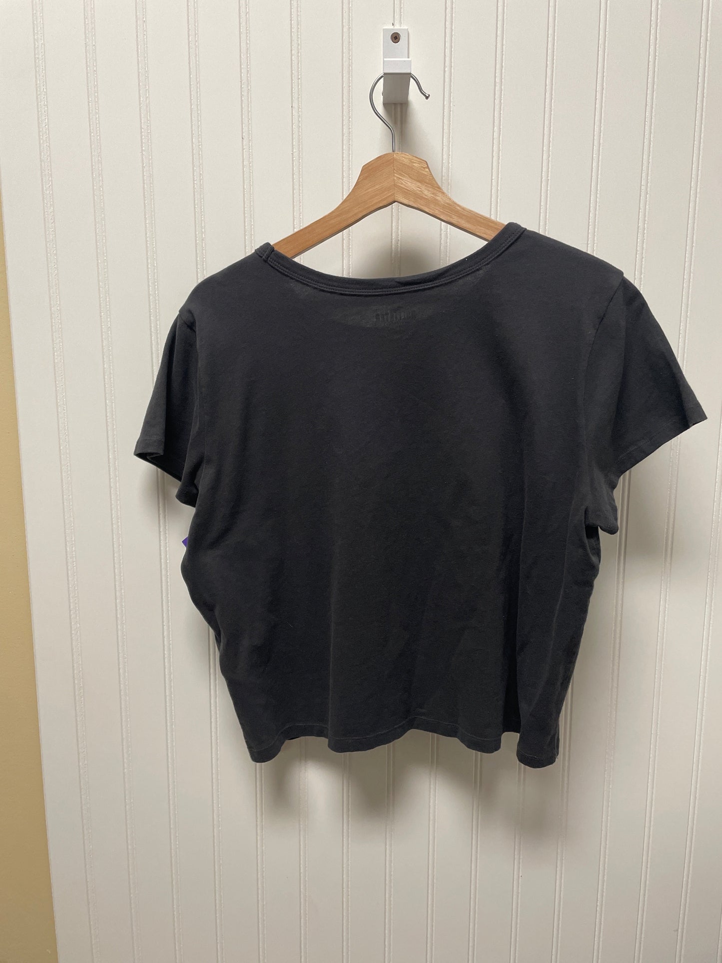 Grey Top Short Sleeve Basic Hollister, Size Xl