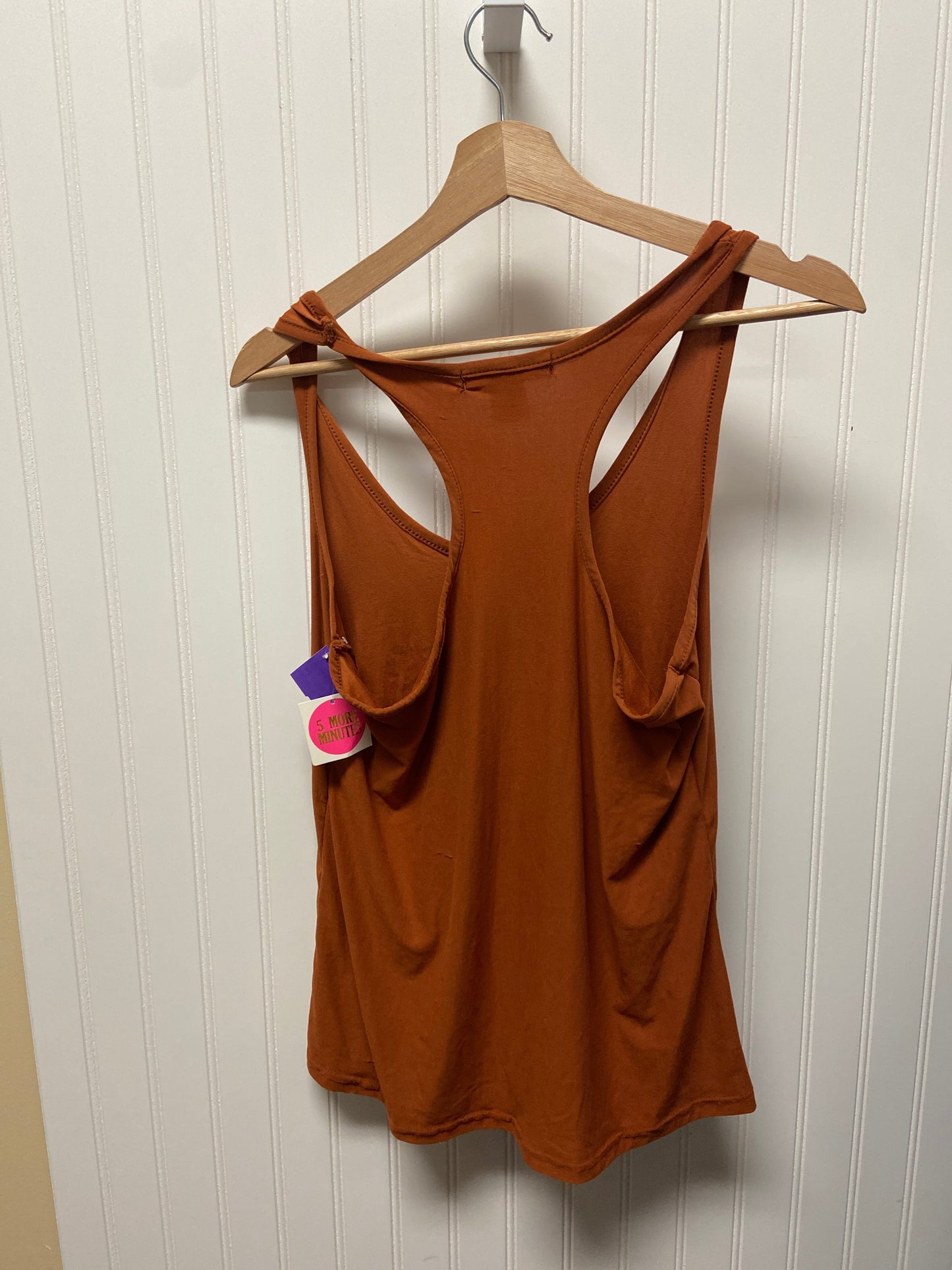 Orange Top Sleeveless Basic Clothes Mentor, Size M