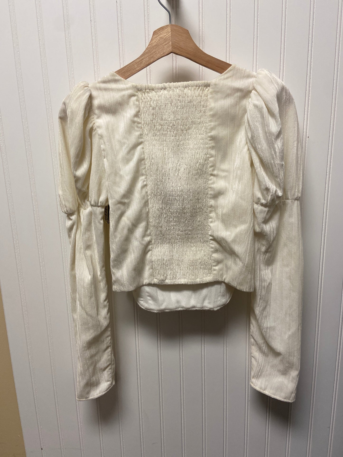 Cream Top Long Sleeve Wayf, Size S