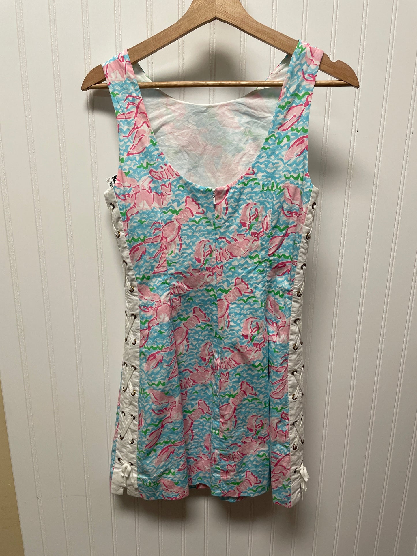 Blue & Pink Dress Designer Lilly Pulitzer, Size Xs
