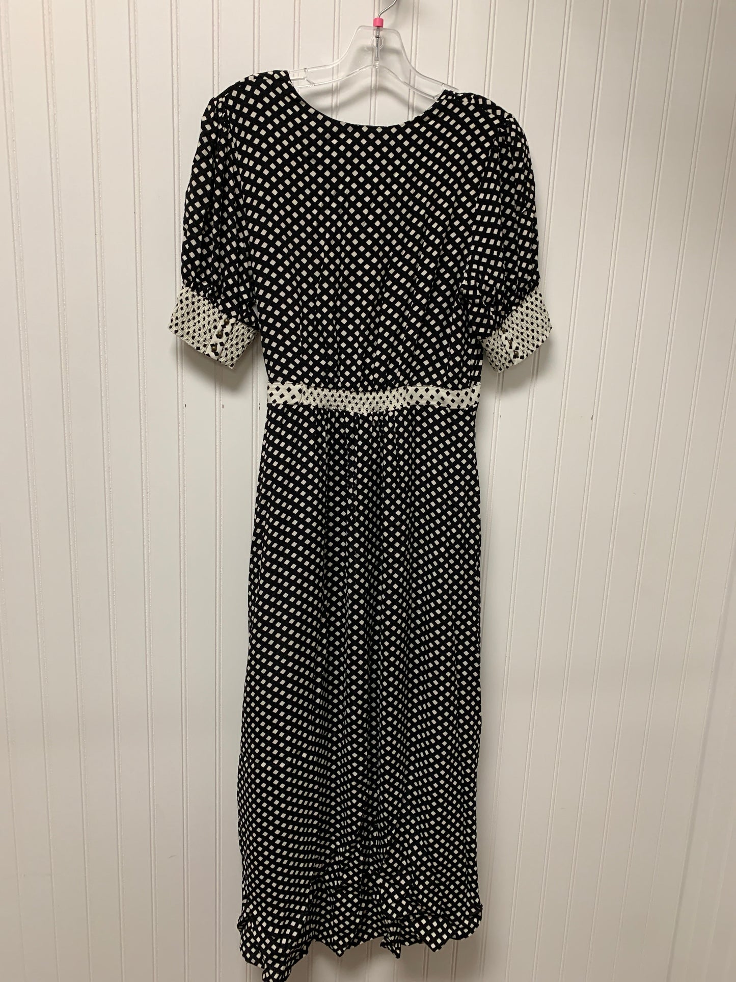 Black & White Dress Casual Maxi Maeve, Size S