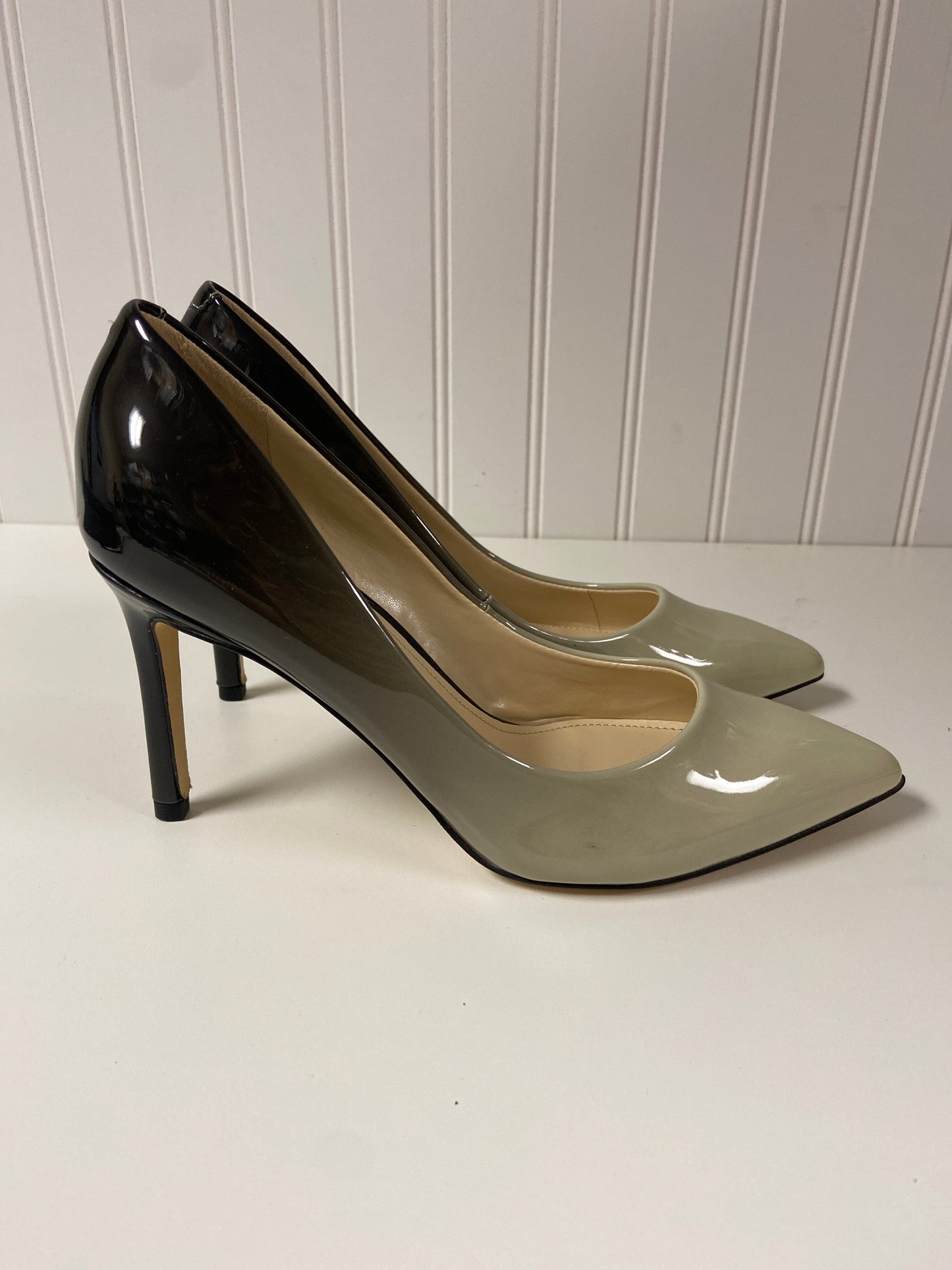 Green Shoes Heels Stiletto Nine West, Size 6