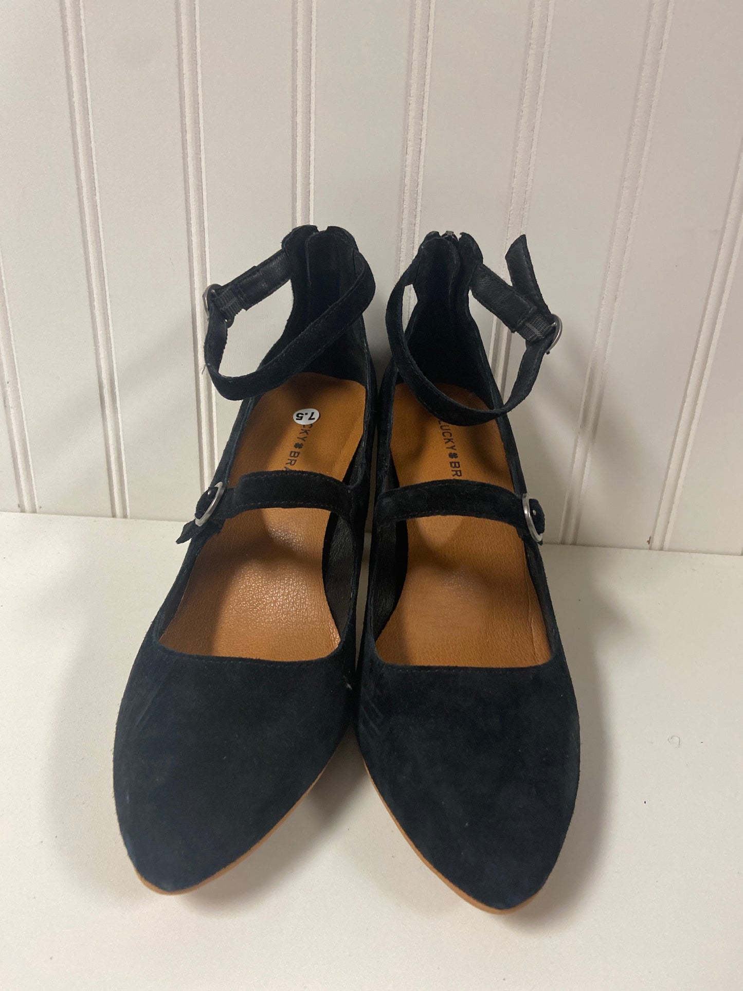 Shoes Heels Block By Lucky Brand In Black, Size: 7.5