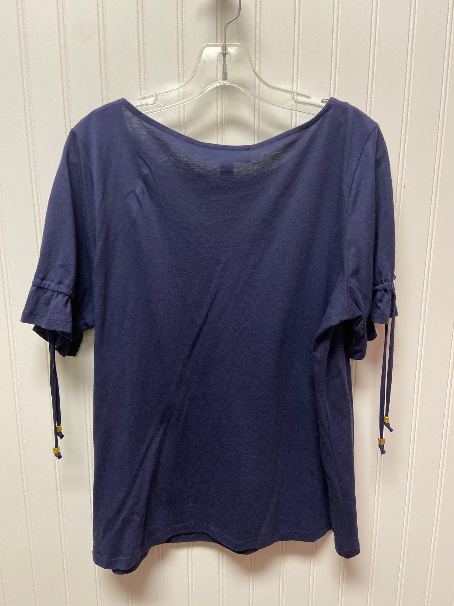 Top Short Sleeve Basic By Michael By Michael Kors In Navy, Size: L