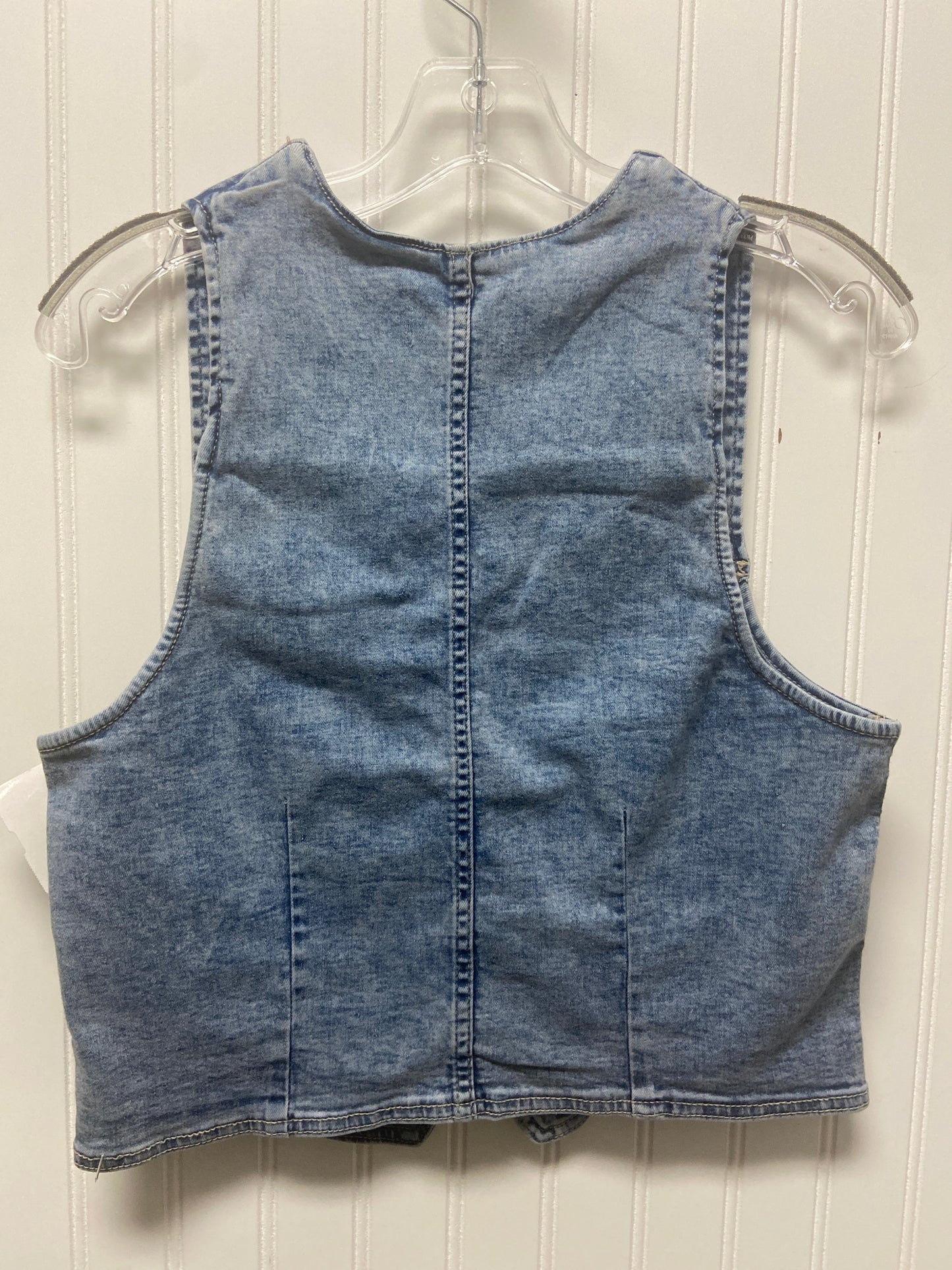 Vest Other By Nicole Miller In Blue Denim, Size: M