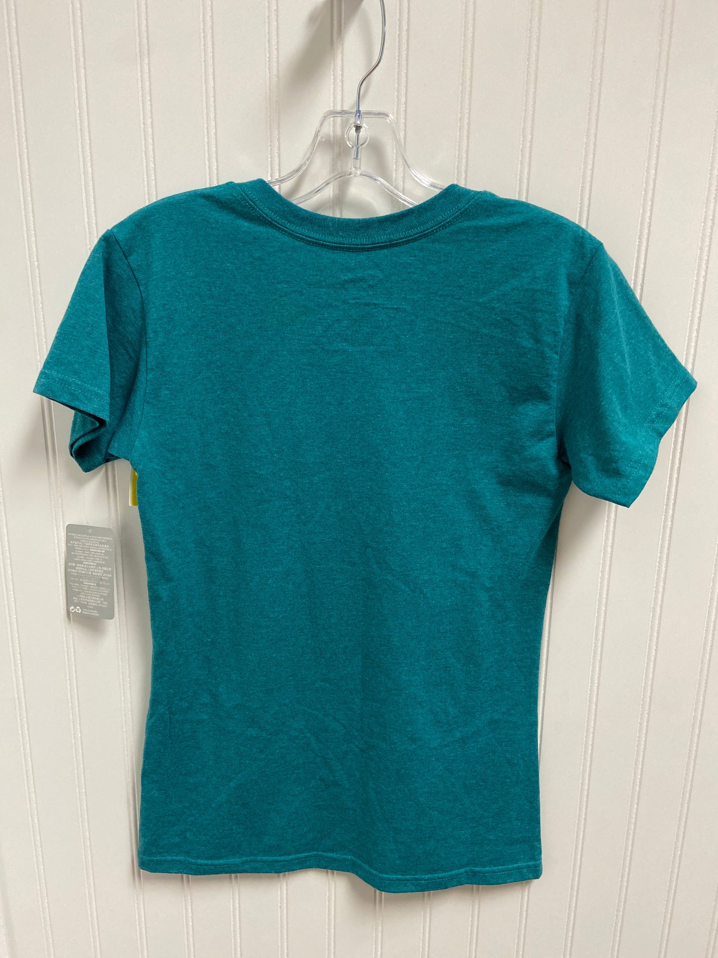 Top Short Sleeve Basic By Disney Store In Teal, Size: S