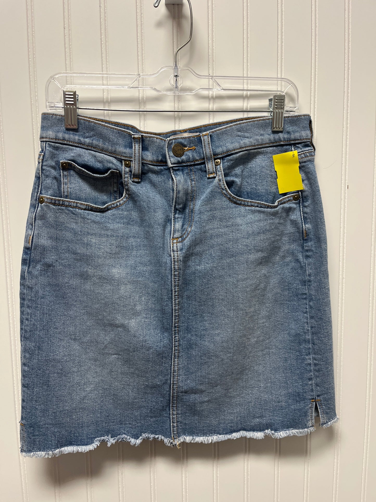 Skirt Mini & Short By Loft In Blue Denim, Size: 6