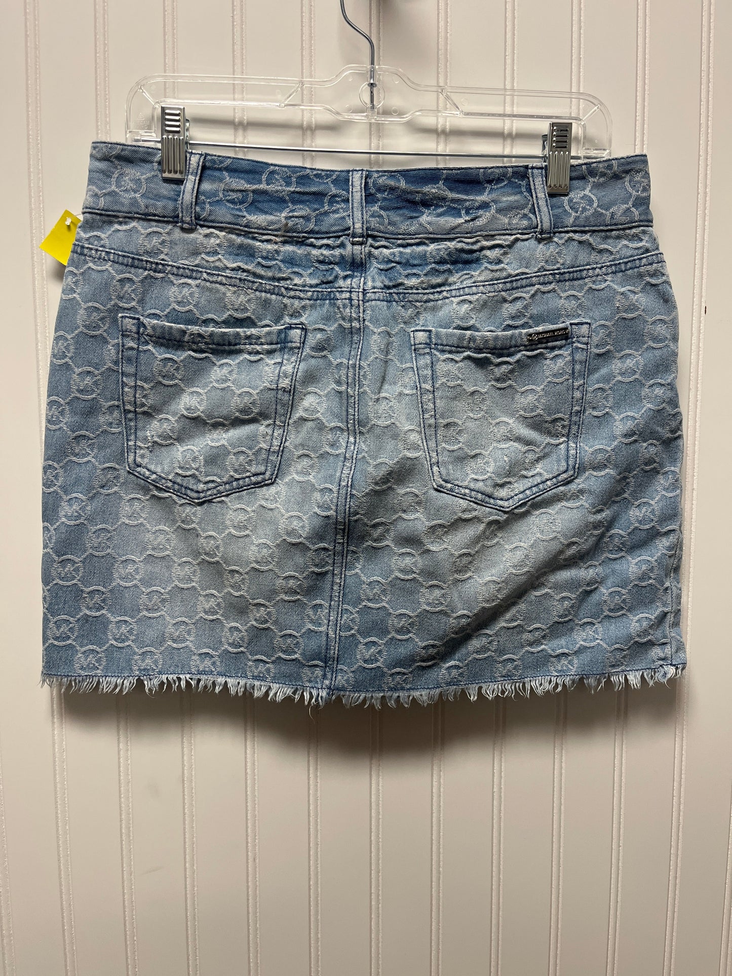 Skirt Mini & Short By Michael By Michael Kors In Blue Denim, Size: 8