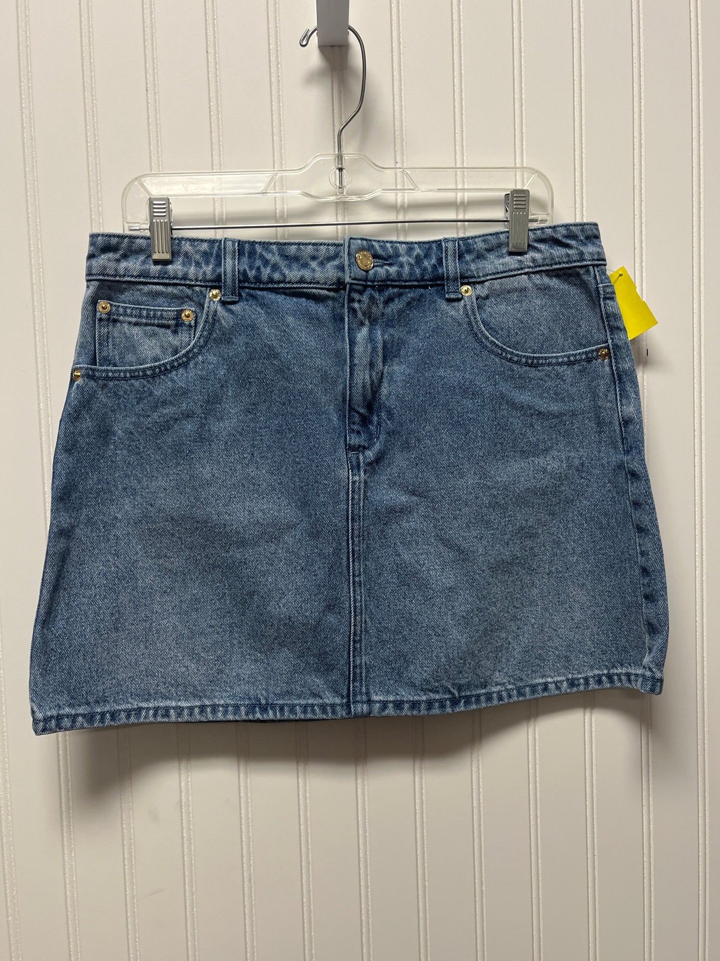 Skirt Mini & Short By Michael By Michael Kors In Blue Denim, Size: 10