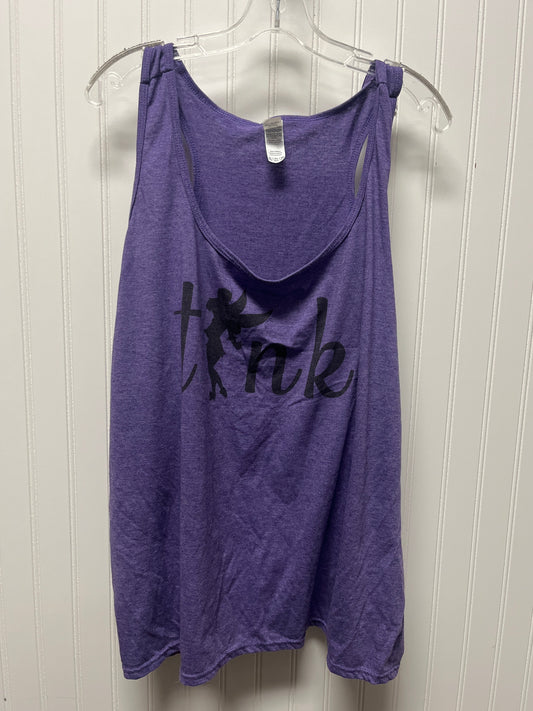 Top Sleeveless Basic By Gildan In Purple, Size: 3x