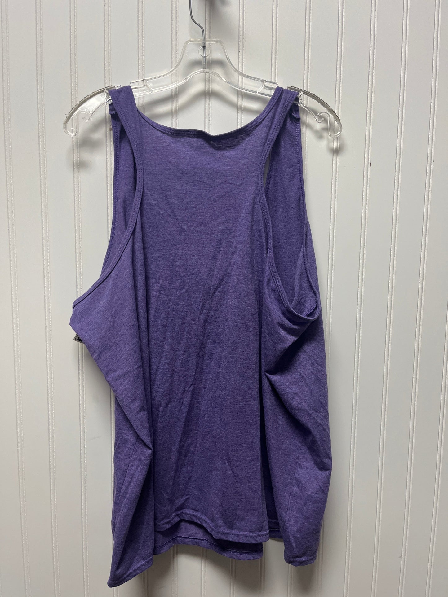 Top Sleeveless Basic By Gildan In Purple, Size: 3x