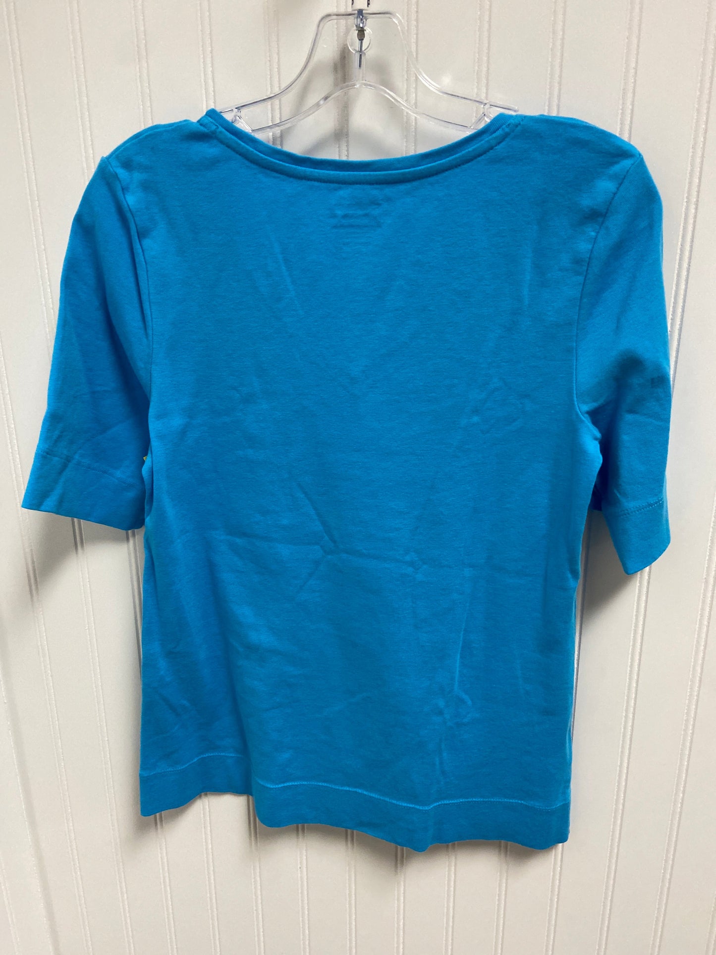 Top Short Sleeve Basic By Chicos In Blue, Size: S