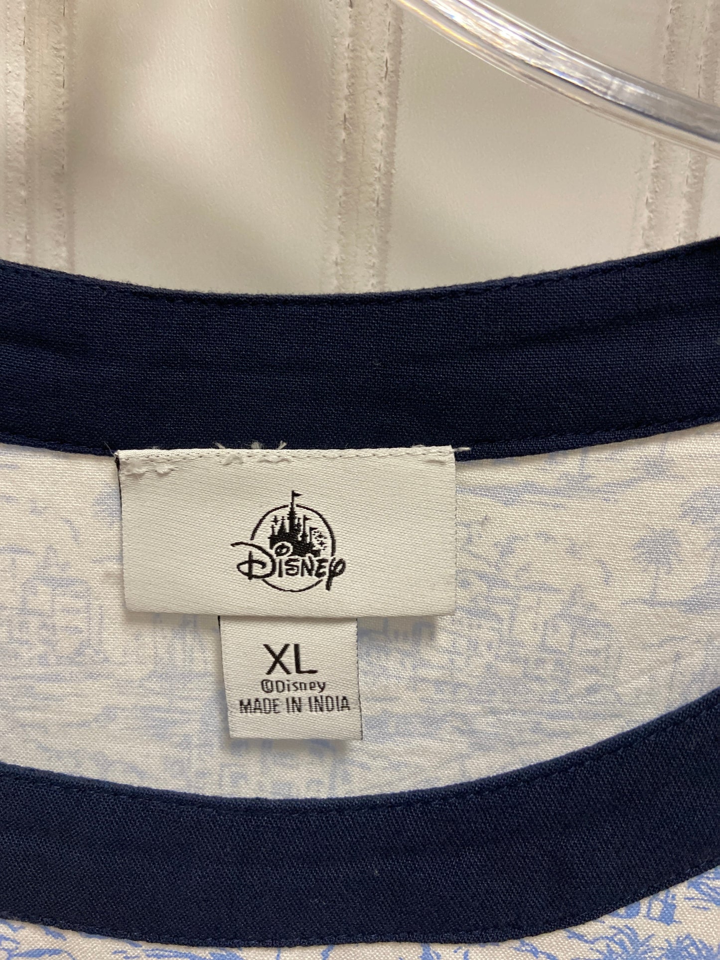 Top Long Sleeve By Disney Store In Blue & White, Size: Xl