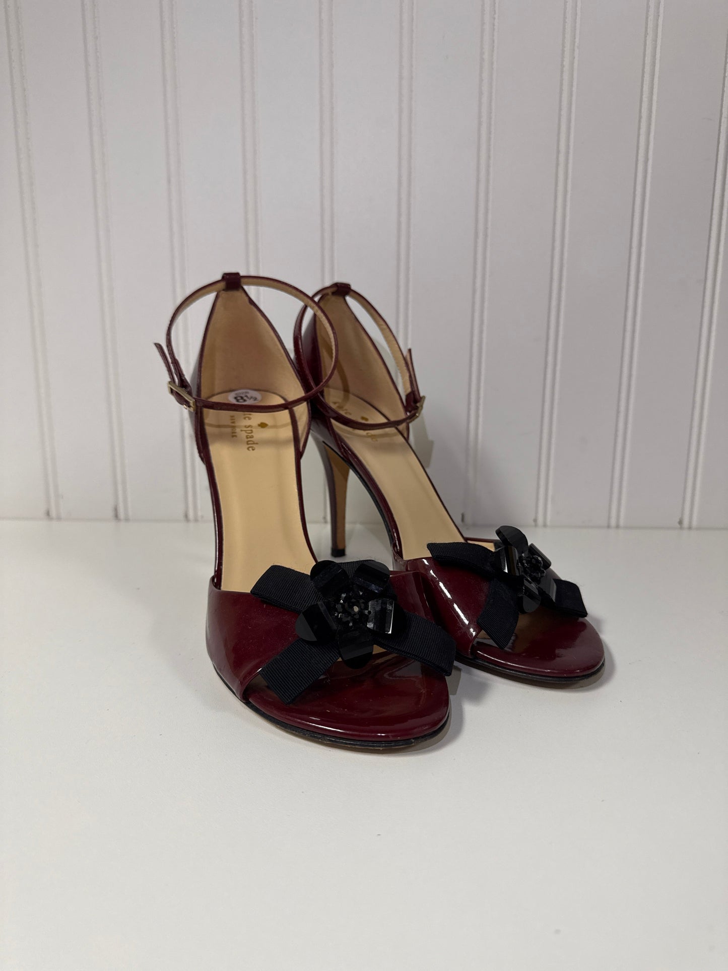 Shoes Designer By Kate Spade In Maroon, Size: 8.5