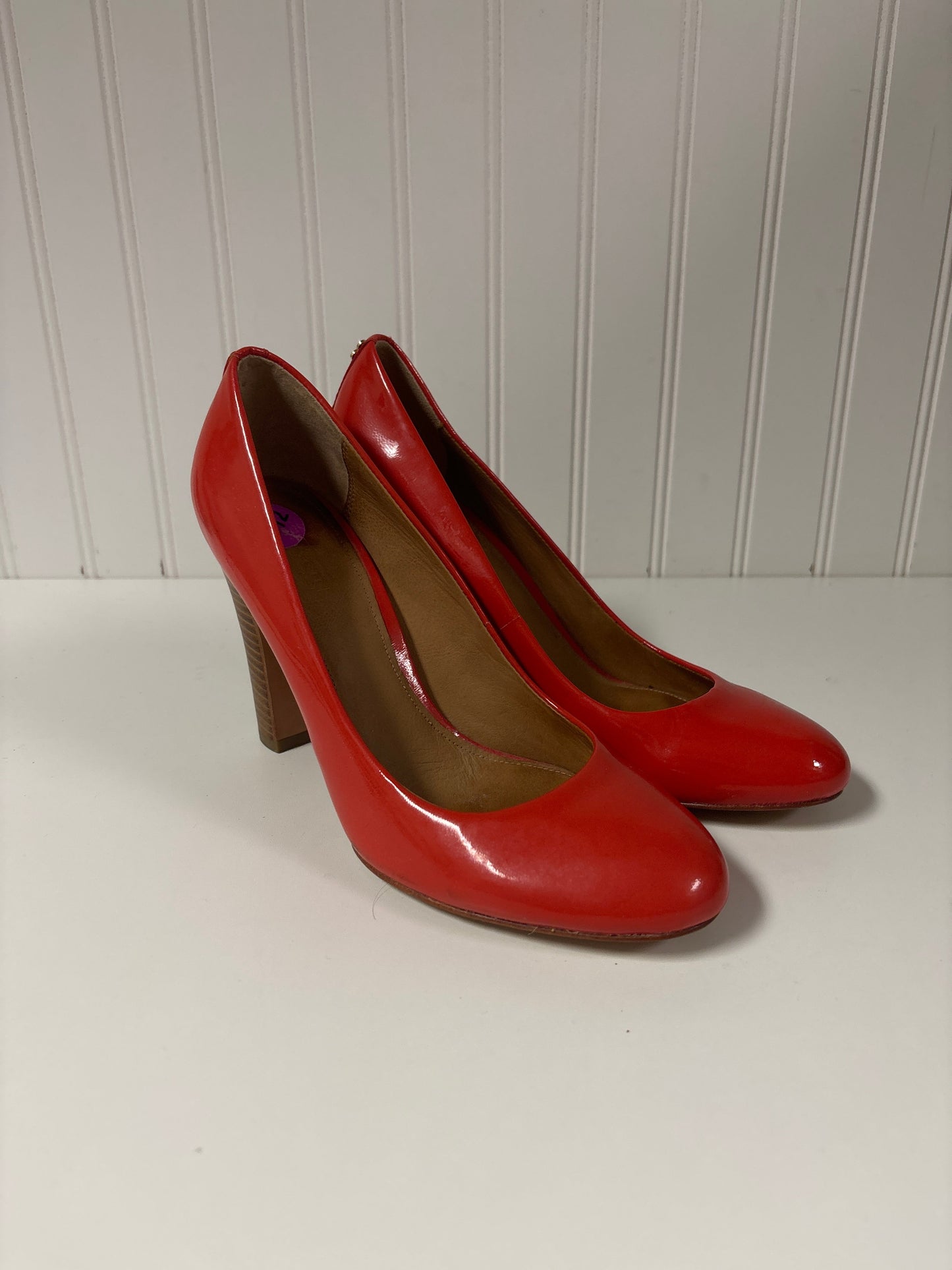 Shoes Designer By Coach In Orange, Size: 8.5