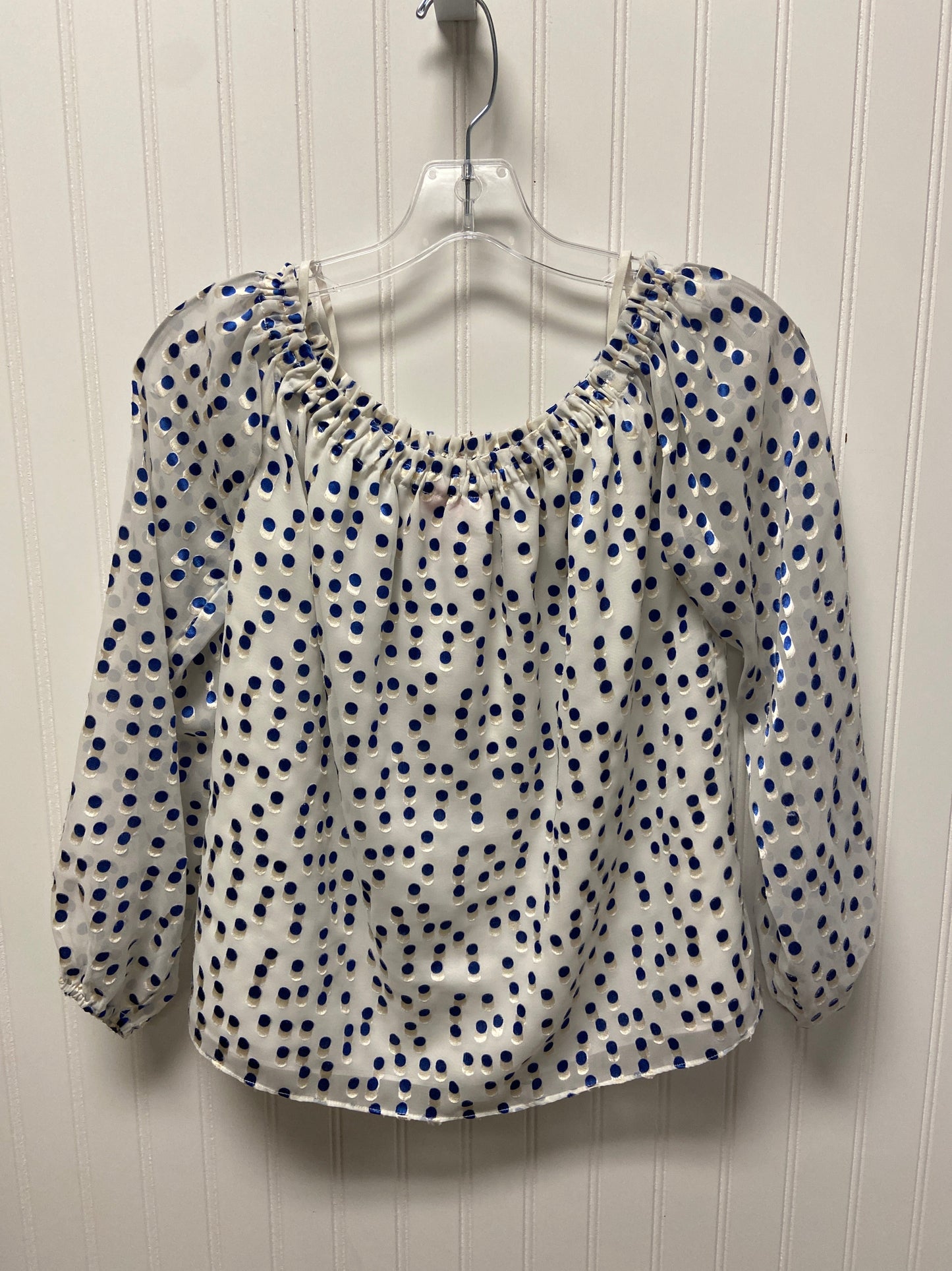 Top Long Sleeve Designer By Lilly Pulitzer In Polkadot Pattern, Size: S