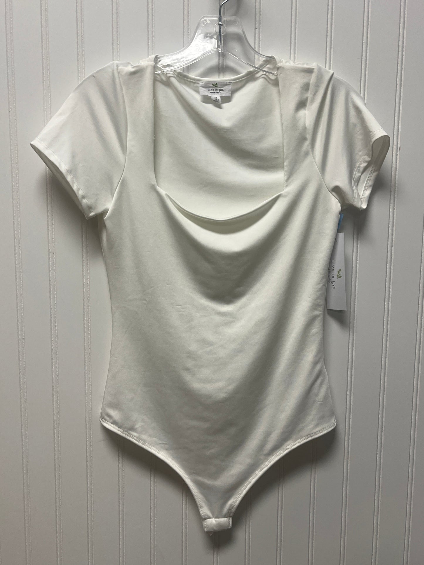 Bodysuit By Clothes Mentor In White, Size: M