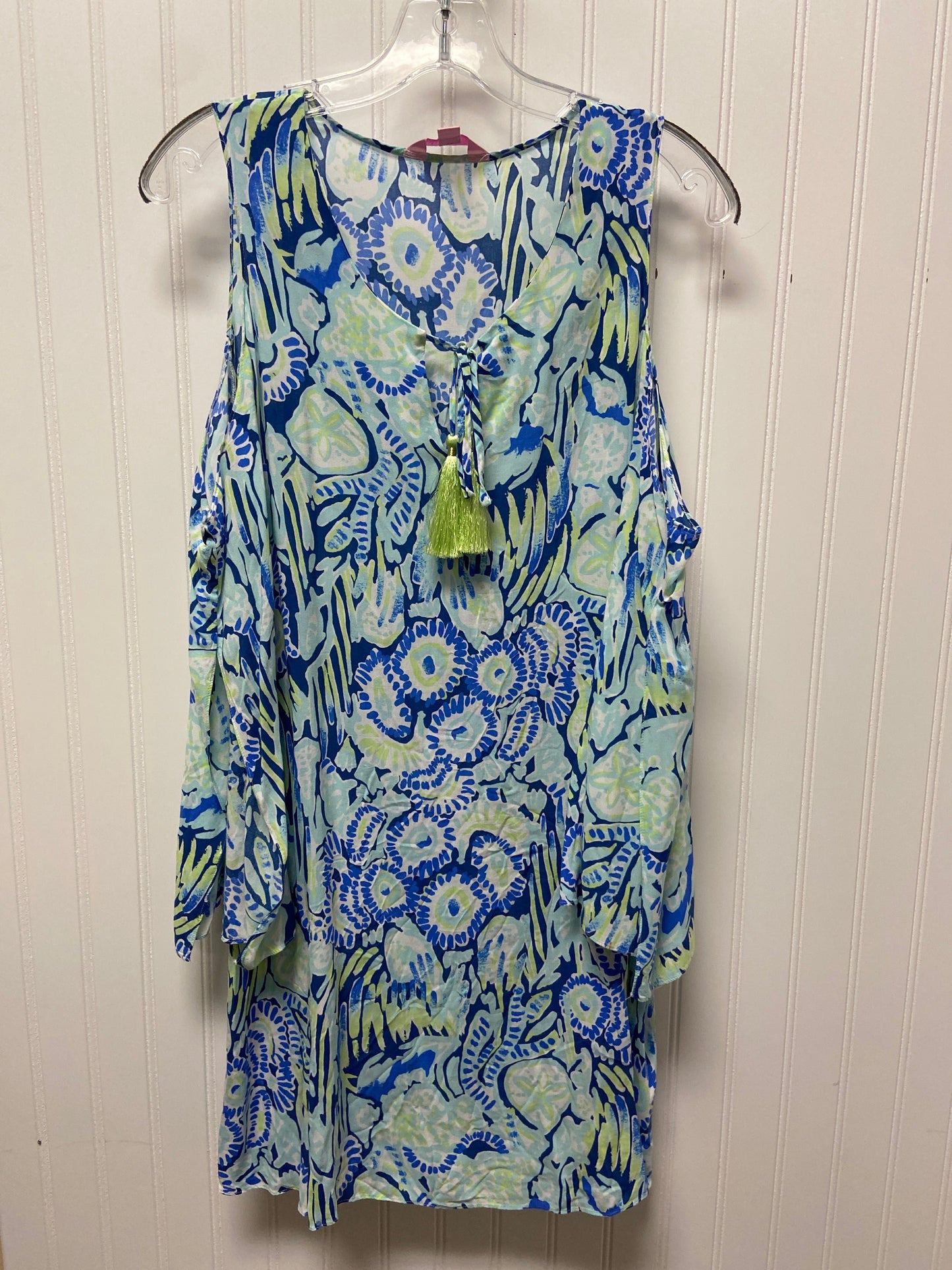 Dress Designer By Lilly Pulitzer In Blue & Green, Size: Xs