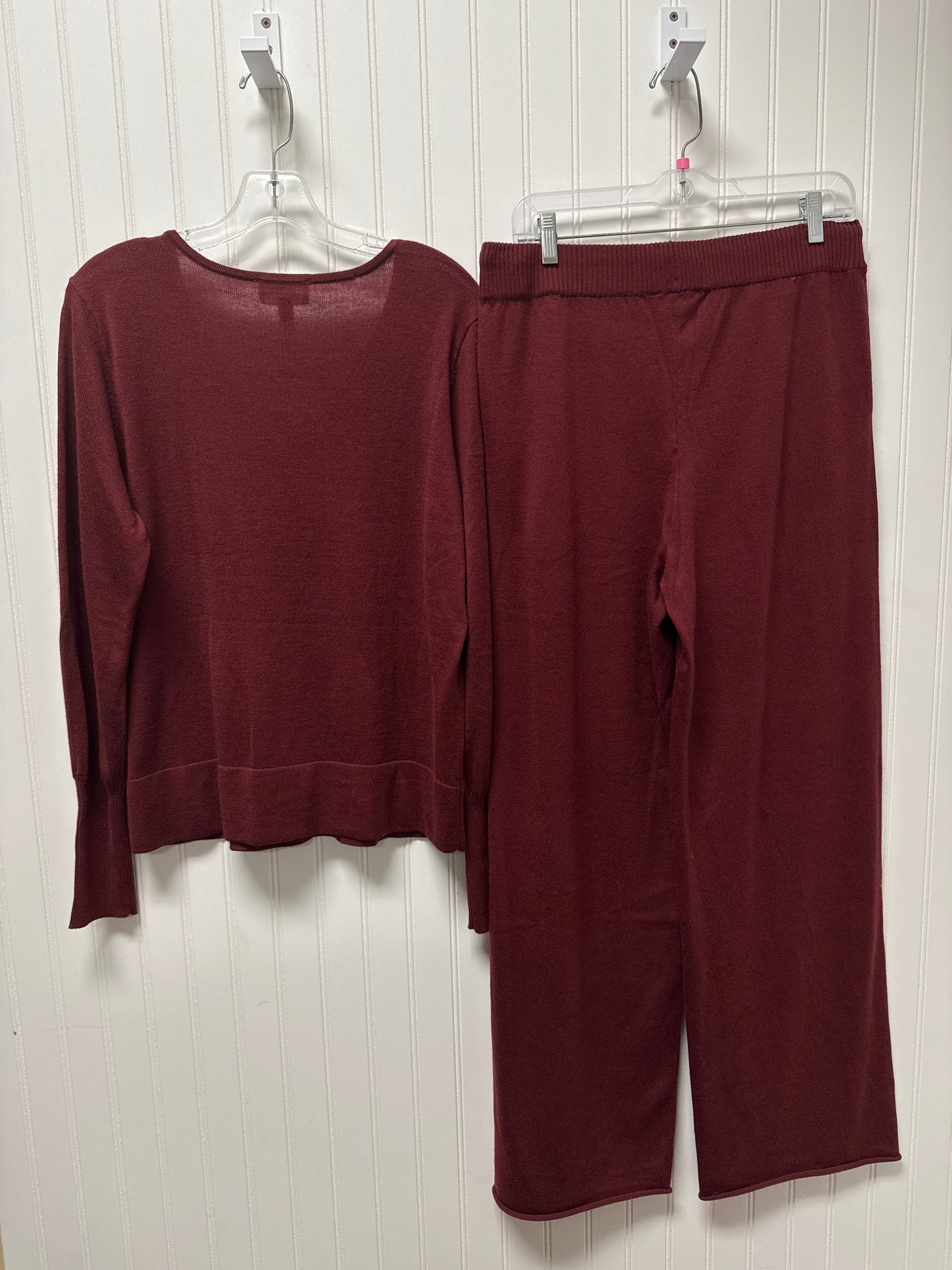 Lounge Set Pants By Soma In Maroon, Size: M