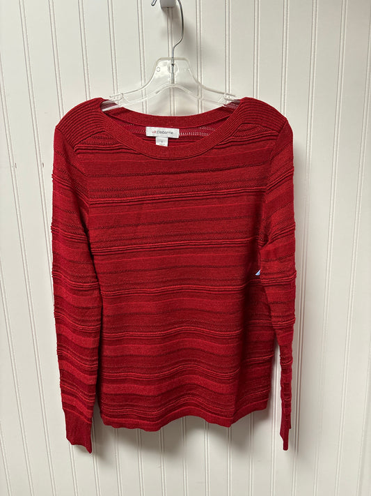 Sweater By Liz Claiborne In Red, Size: S