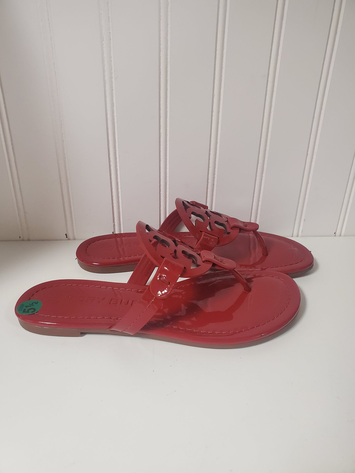 Sandals Designer By Tory Burch In Red, Size: 5.5