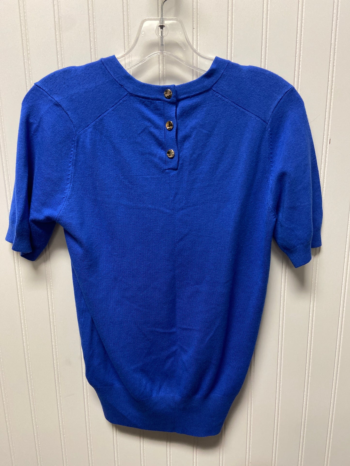 Sweater Short Sleeve By Zara In Blue, Size: M