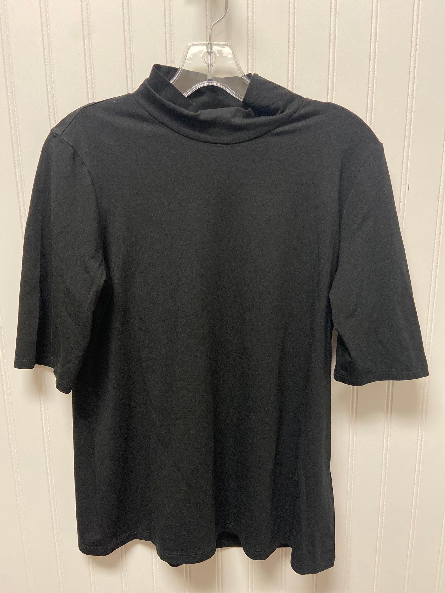 Top Short Sleeve Basic By Chicos In Black, Size: M