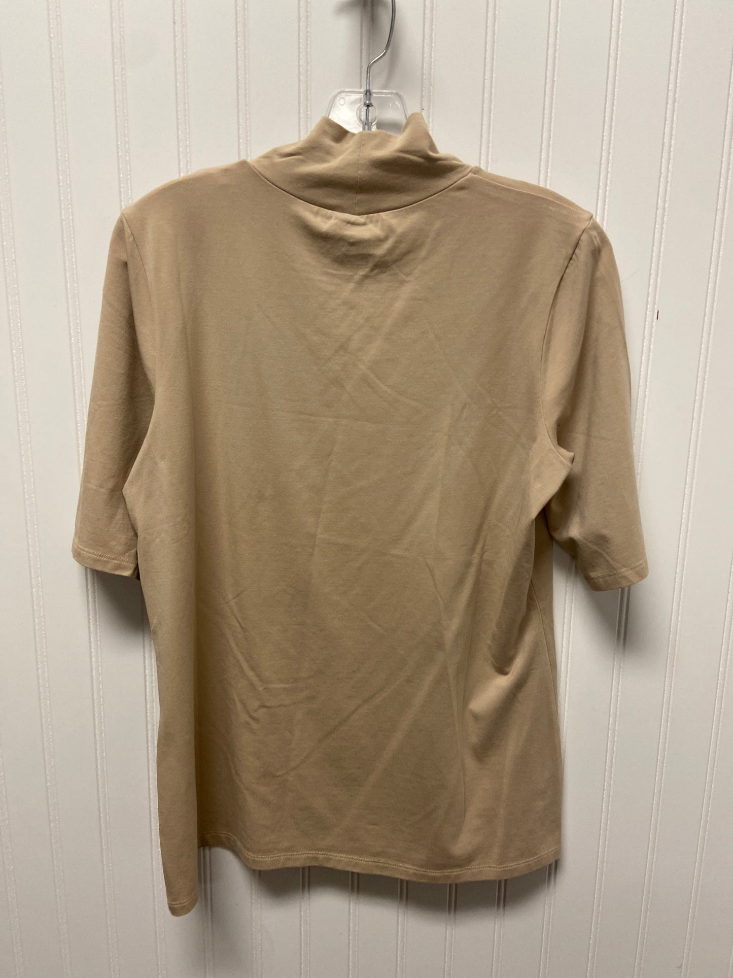 Top Short Sleeve Basic By Chicos In Beige, Size: M