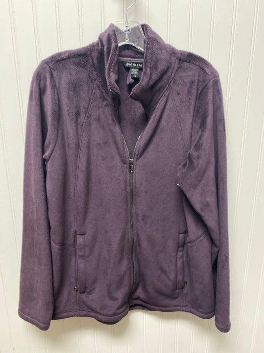 Athletic Jacket By Athleta In Purple, Size: L