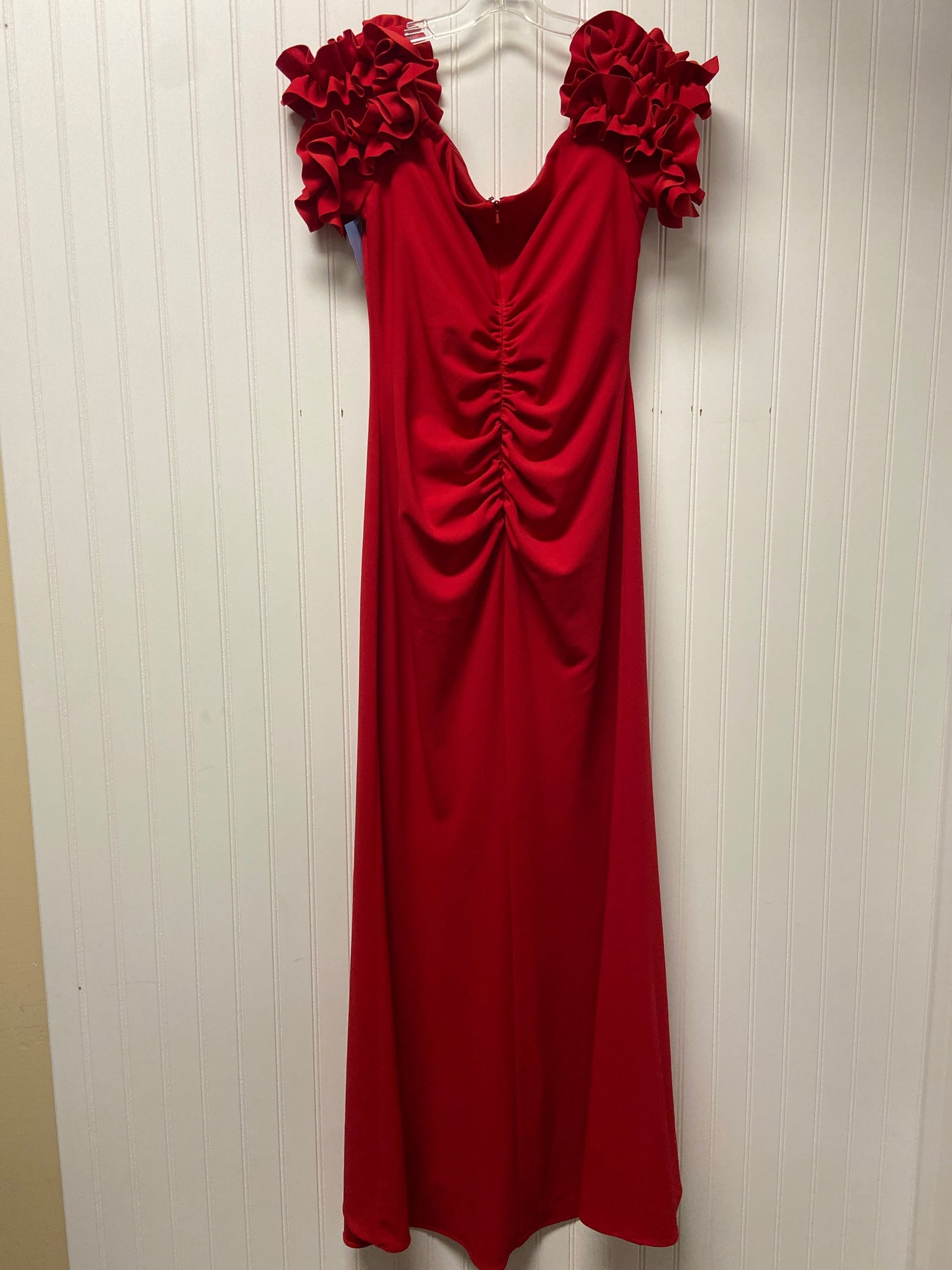 Dress Party Long By Clothes Mentor In Red, Size: L