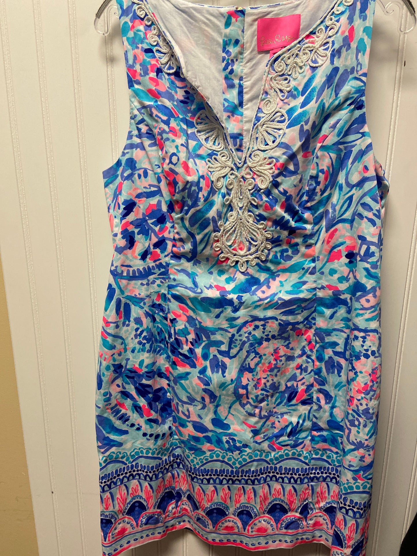 Dress Designer By Lilly Pulitzer In Blue & Pink, Size: Xl