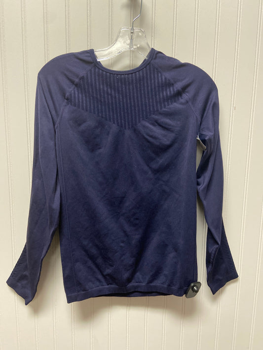 Athletic Top Long Sleeve Crewneck By Fabletics In Blue, Size: S