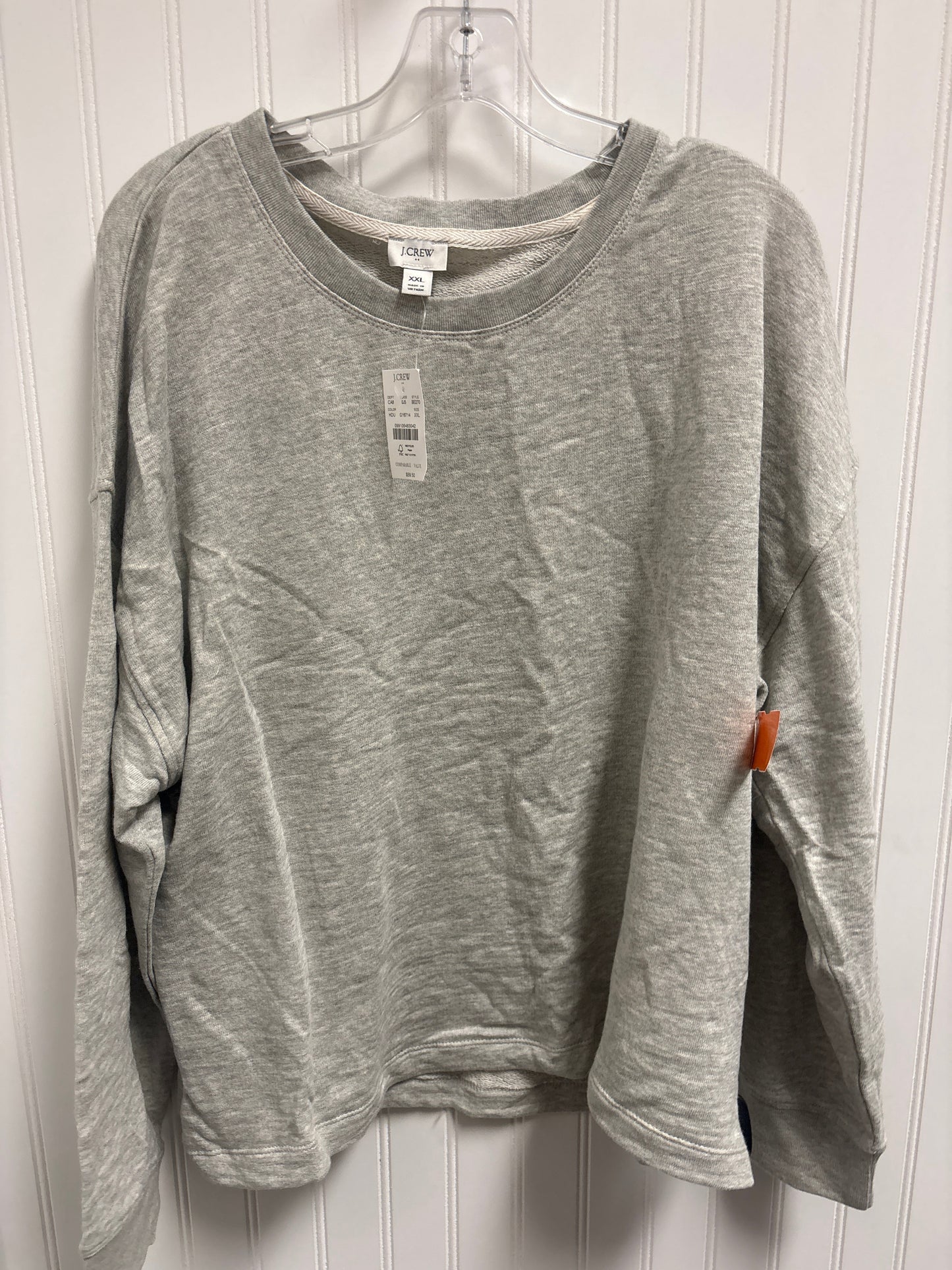 Sweatshirt Crewneck By J. Crew In Grey, Size: 1x