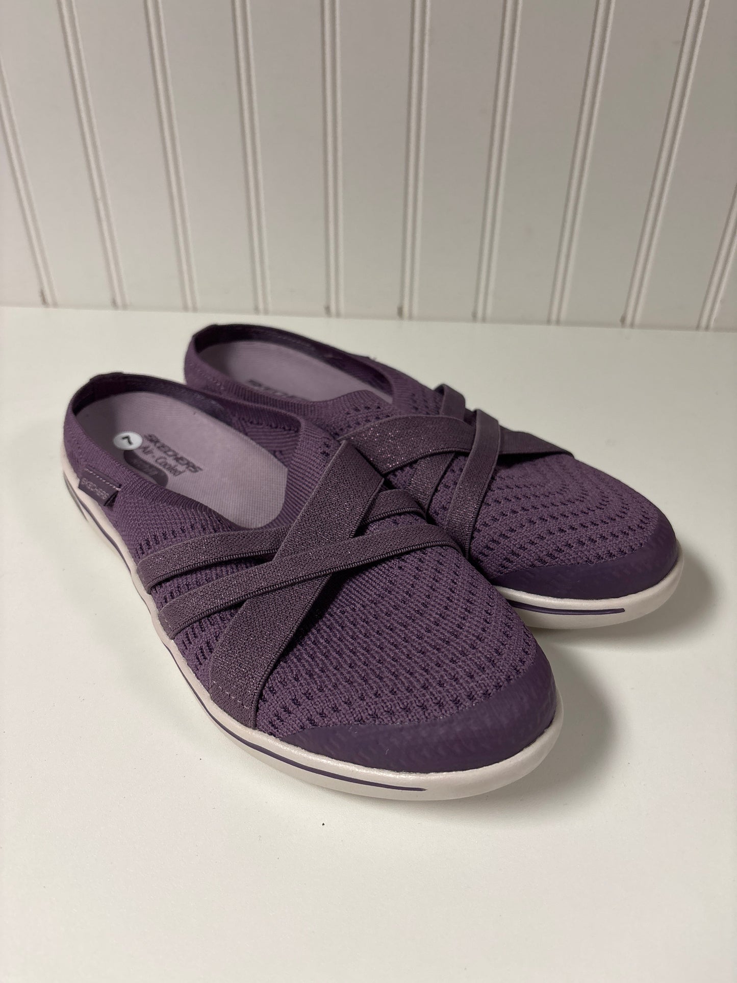 Shoes Flats By Skechers In Purple, Size: 7