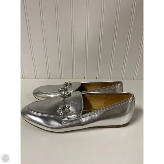 Shoes Flats By Nine West In Silver, Size: 7