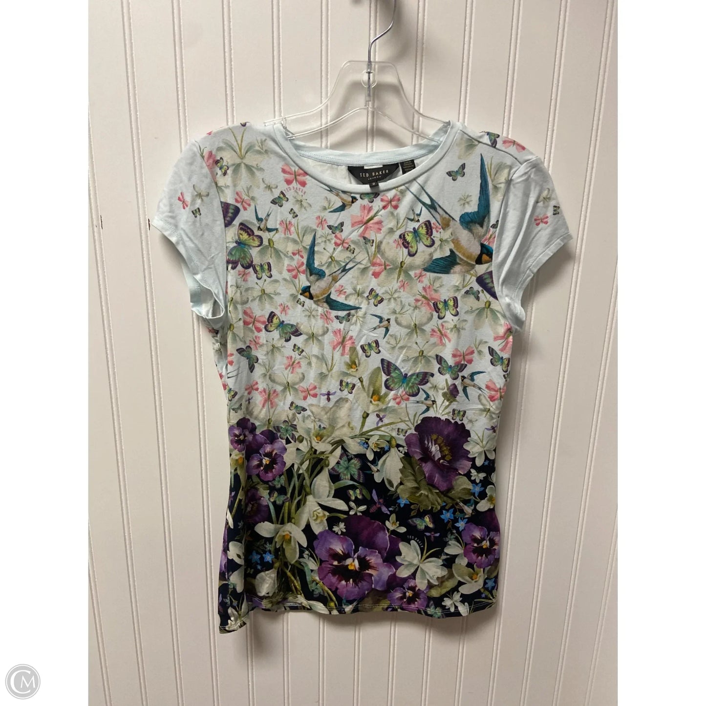 Top Short Sleeve Basic By Ted Baker In Blue, Size: S