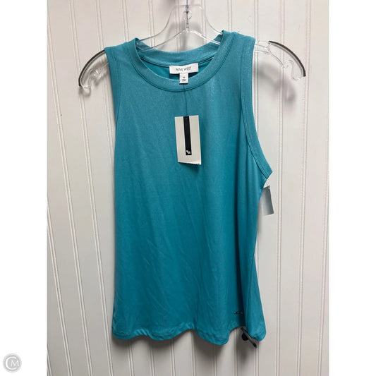 Top Sleeveless Basic By Nine West In Blue, Size: M