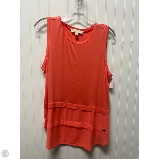 Top Sleeveless Basic By Michael By Michael Kors In Coral, Size: L