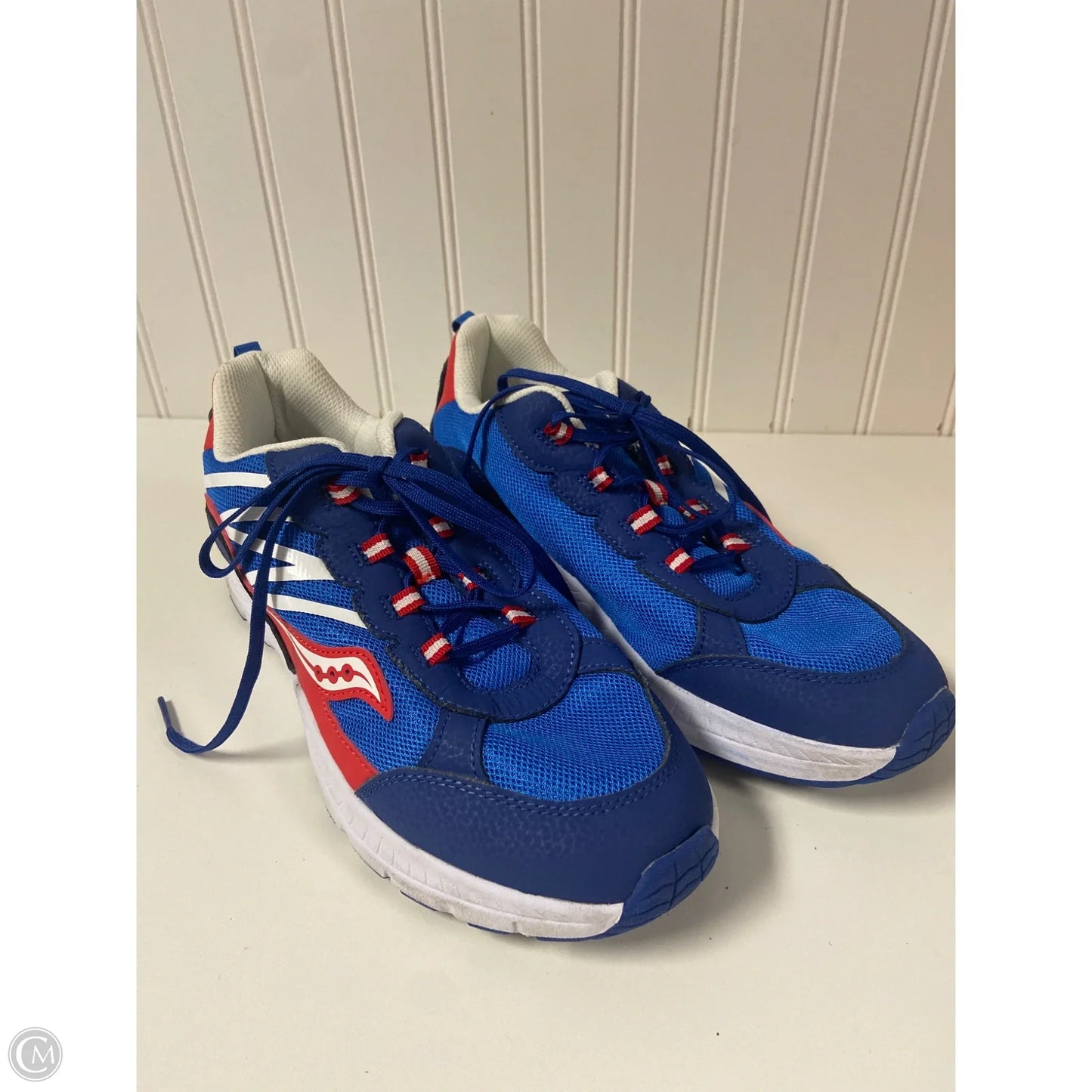 Shoes Athletic By Saucony In Blue & Red & White, Size: 7