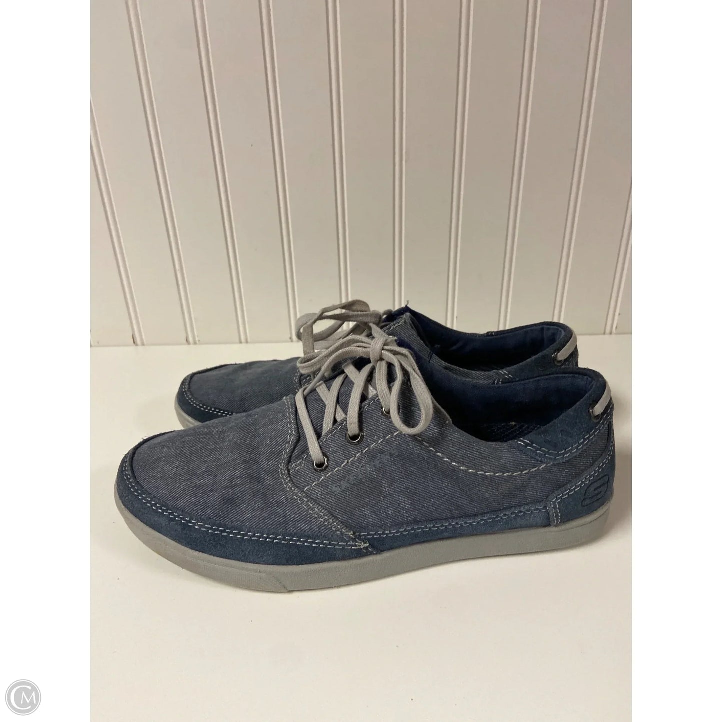 Shoes Flats By Skechers In Blue Denim, Size: 7.5