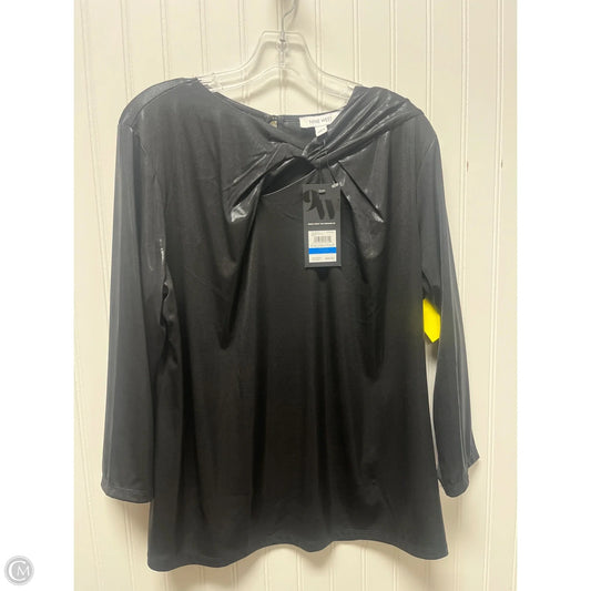 Top Long Sleeve By Nine West In Black, Size: Xl