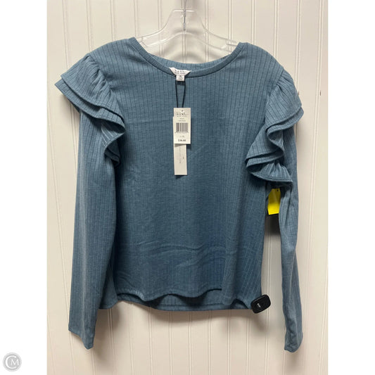 Top Long Sleeve By Nicole By Nicole Miller In Blue, Size: Xl