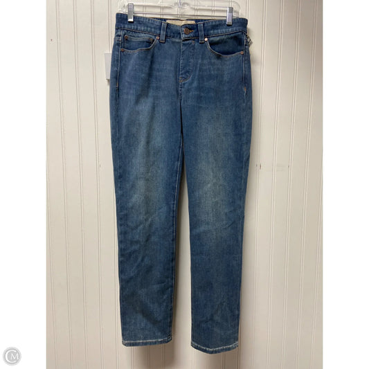 Jeans Straight By Soft Surroundings In Blue Denim, Size: 4p