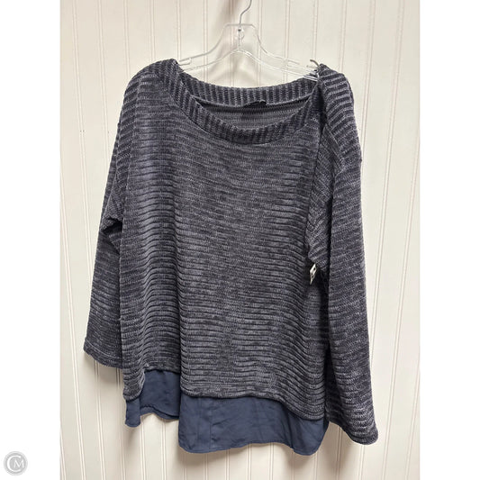Sweater By Jones New York In Navy, Size: Xl
