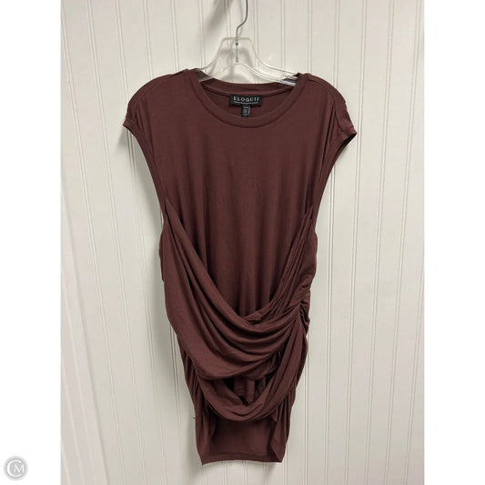 Top Sleeveless By Eloquii In Brown, Size: Xl