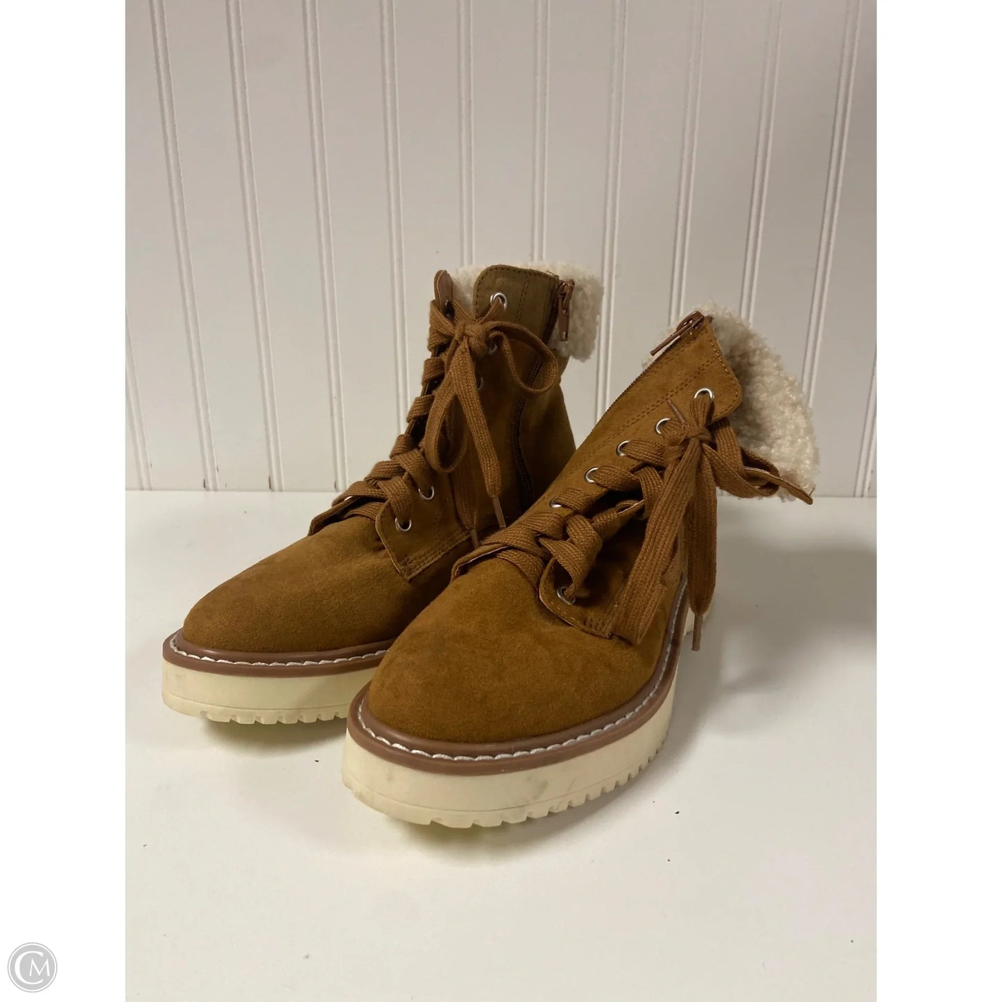 Boots Ankle Flats By Madden Girl In Brown, Size: 6.5