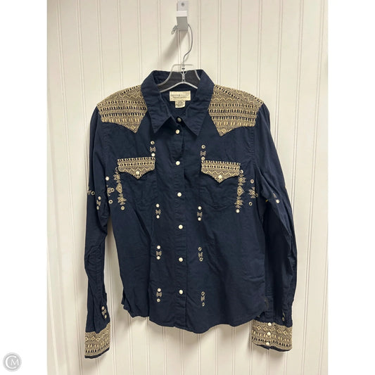 Top Long Sleeve By Ralph Lauren In Navy, Size: Xl