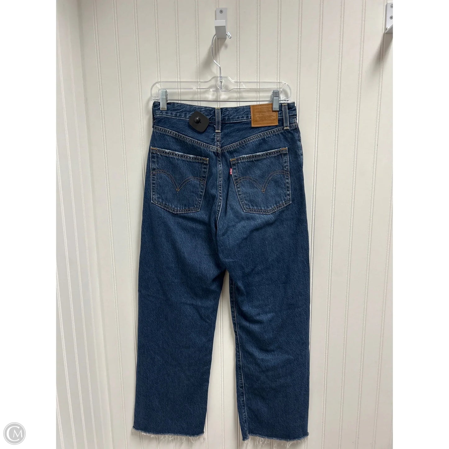 Jeans Straight By Levis In Blue Denim, Size: 4