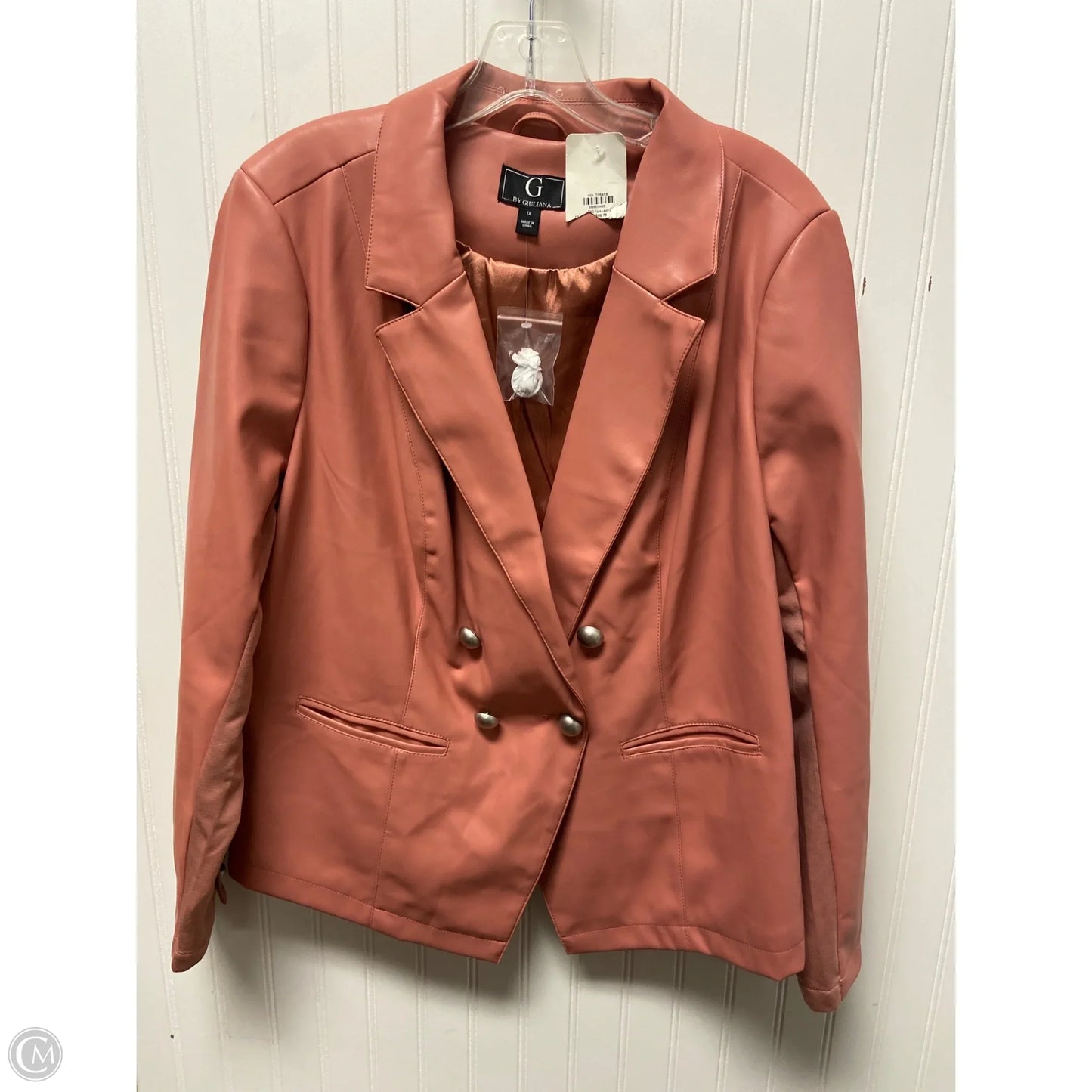 Blazer By G By Giuliana In Pink, Size: 1x