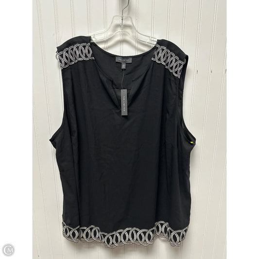 Top Sleeveless By Limited In Black, Size: 3x